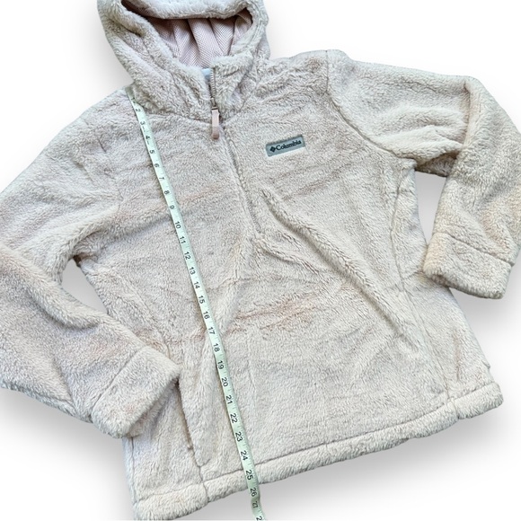 COLUMBIA Blush Pink Bundle Up Hooded Fleece Pullover - Picture 11 of 17